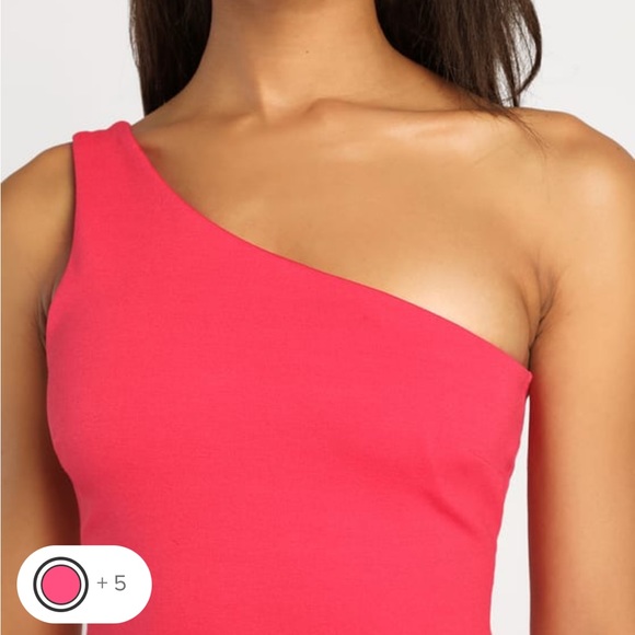 Lulus Good Times Only Hot Pink One-Shoulder Maxi Dress - Picture 2 of 6